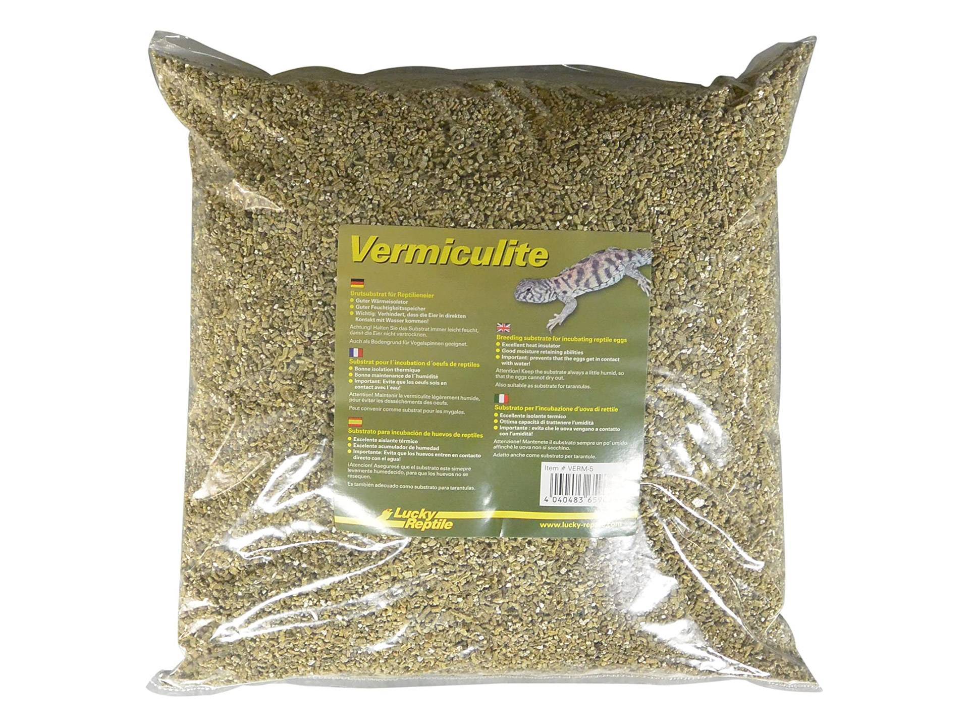 Vermiculite incubation tortue hermann 5 litres Lucky Reptile troisième